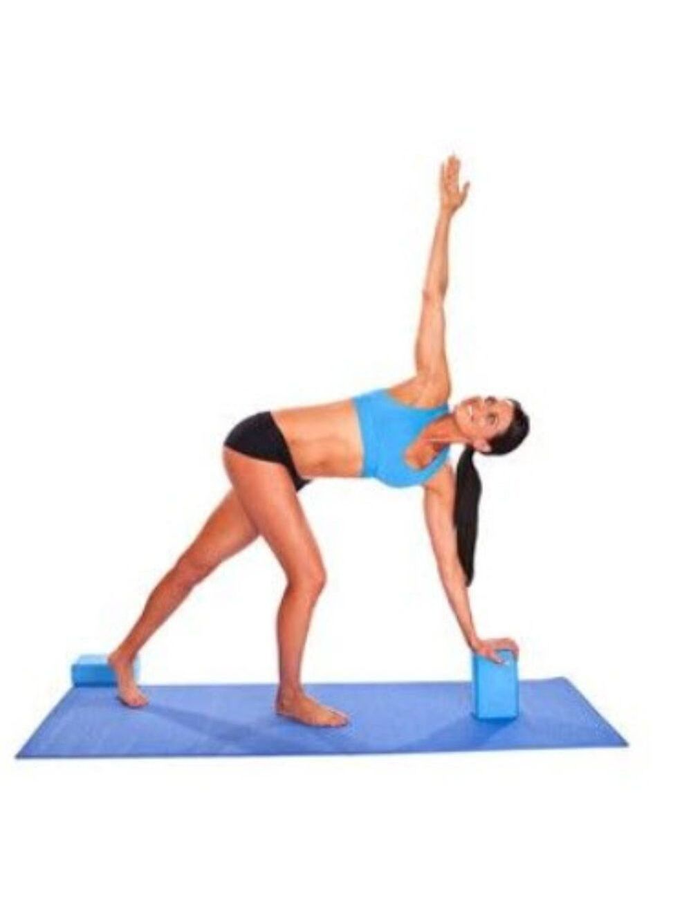 Blue Yoga Block High Density EVA Foam Brick - Picture 2 of 4